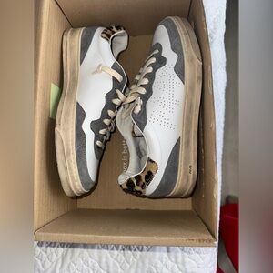 P448 White Leather Women's Sneaker 40